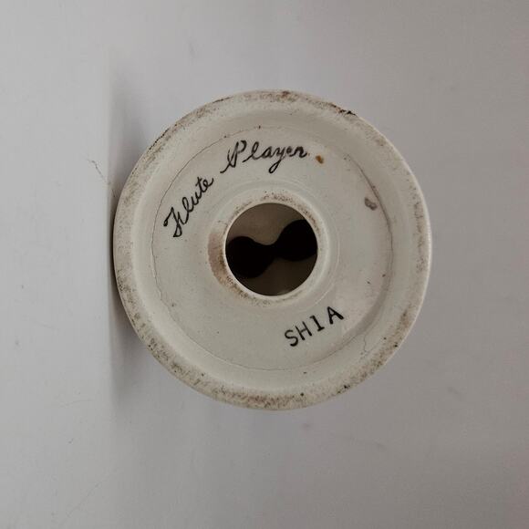 Vintage Napco “Flute Player” Boy Figurine Top Hat Japan 6" Hand Painted - Picture 5 of 6